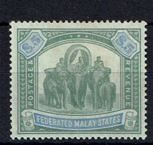 Image of Malaysia-Federated Malay States SG 25a MM British Commonwealth Stamp